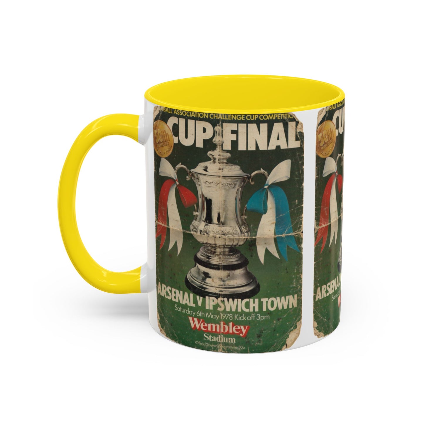 1978 FA Cup Final Programme Ipswich Town Arsenal Poster Accent Coffee Mug (11, 15oz)