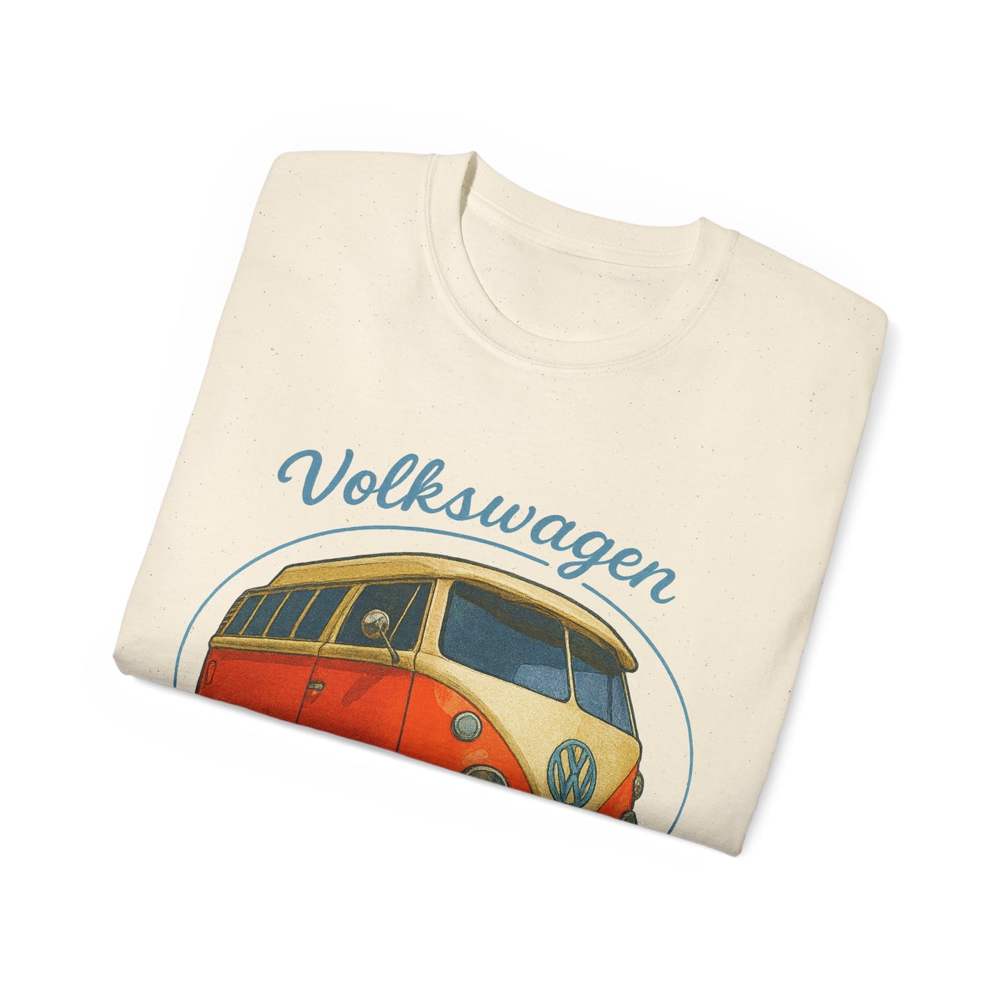 Retro Volkswagen Camper Van 3/4 Orange