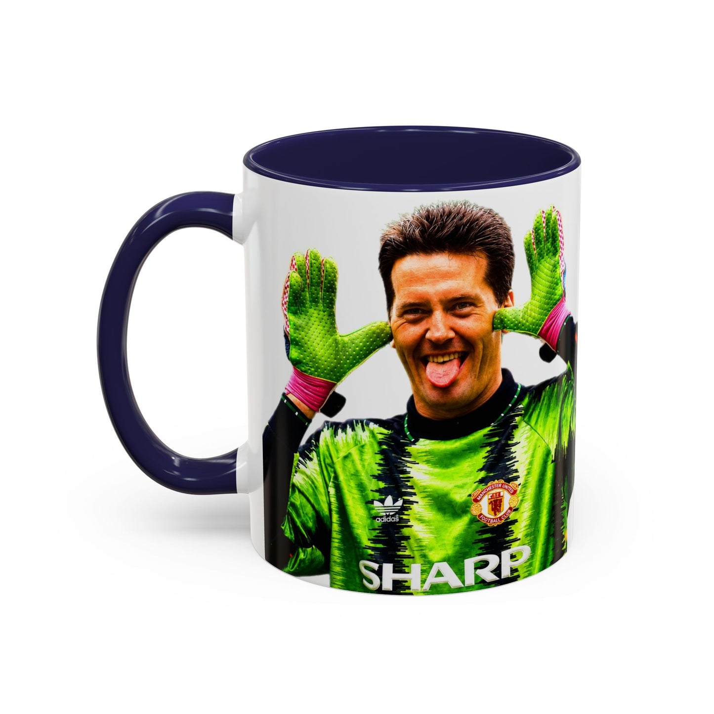 Les Sealey - Manchester United Accent Coffee Mug (11, 15oz)