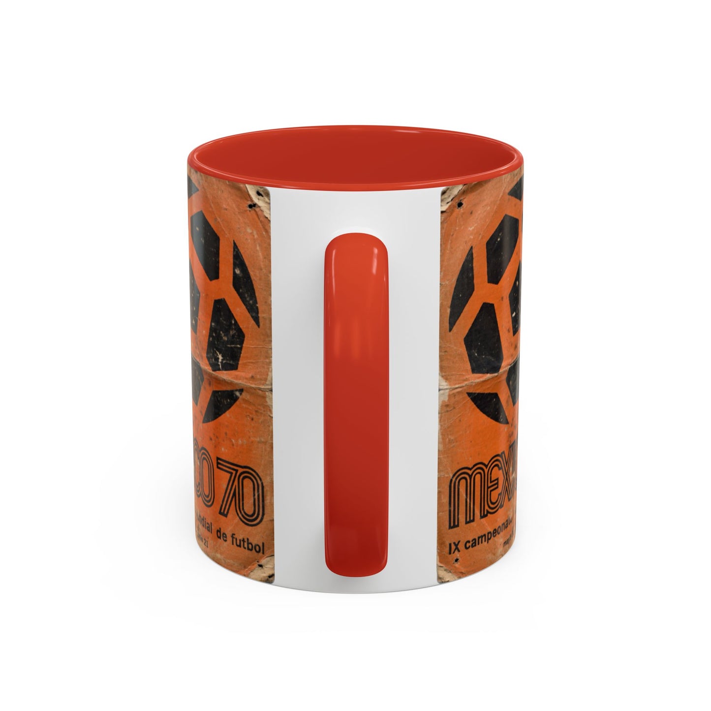 Mexico 70 World Cup Poster Orange  Coffee Mug (11, 15oz)
