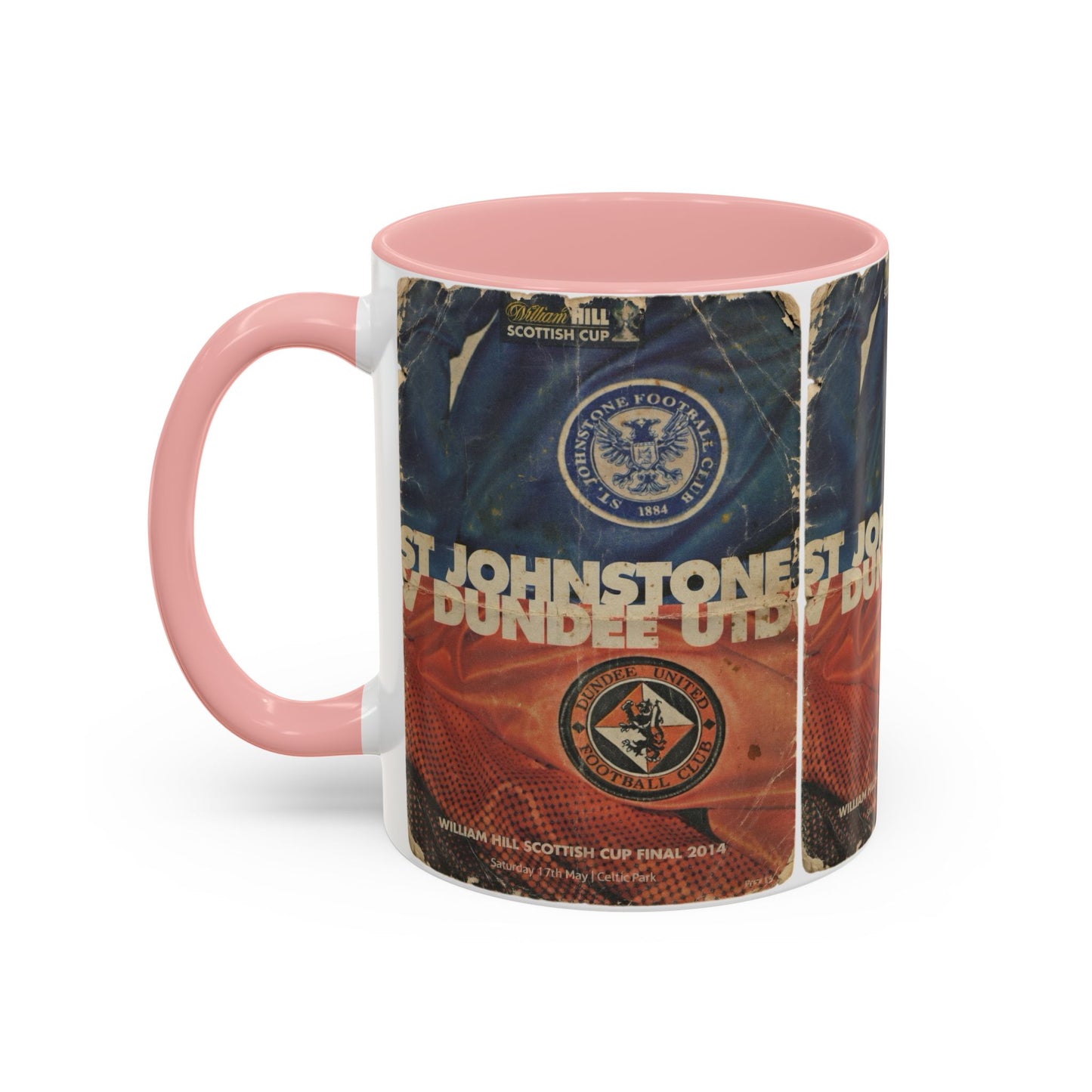 2014 Scottish Challenge Cup Final Dundee United St Johnstone Programme Poster Accent Coffee Mug (11, 15oz)