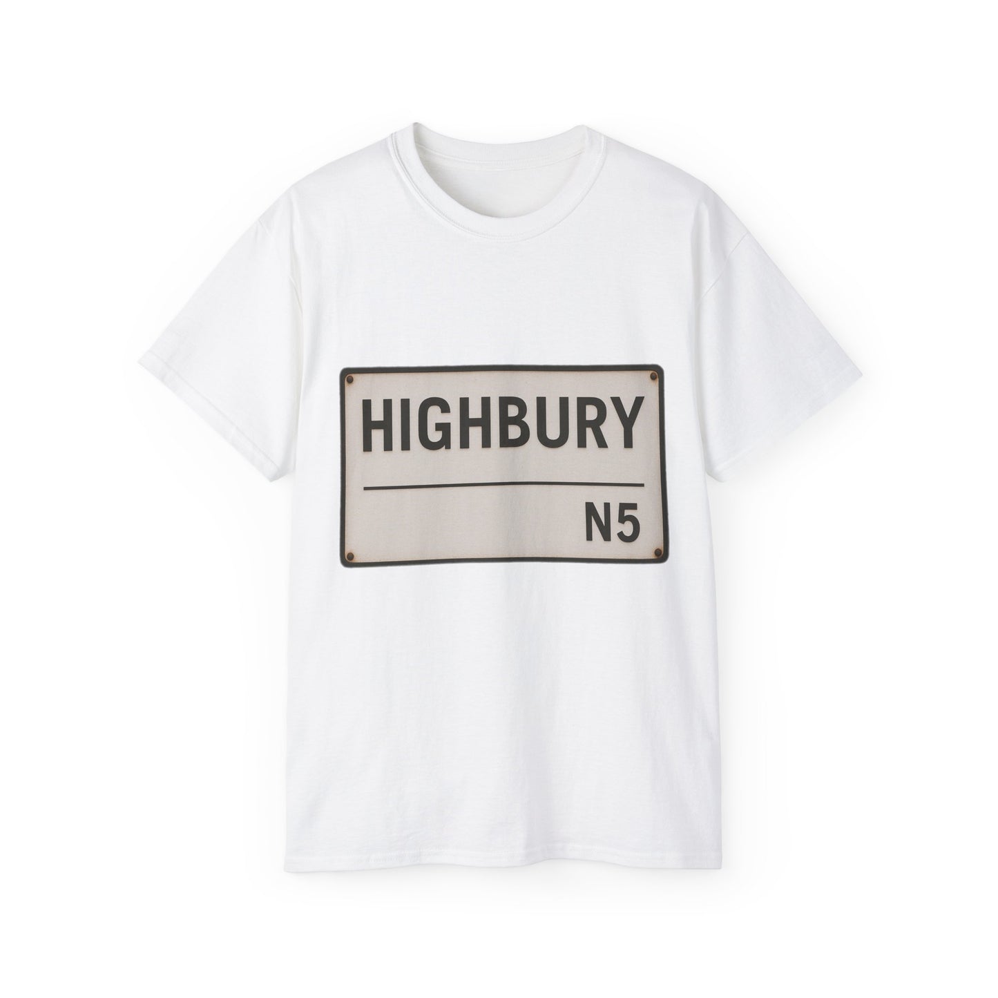 Highbury N5 Arsenal Road Sign T-Shirt