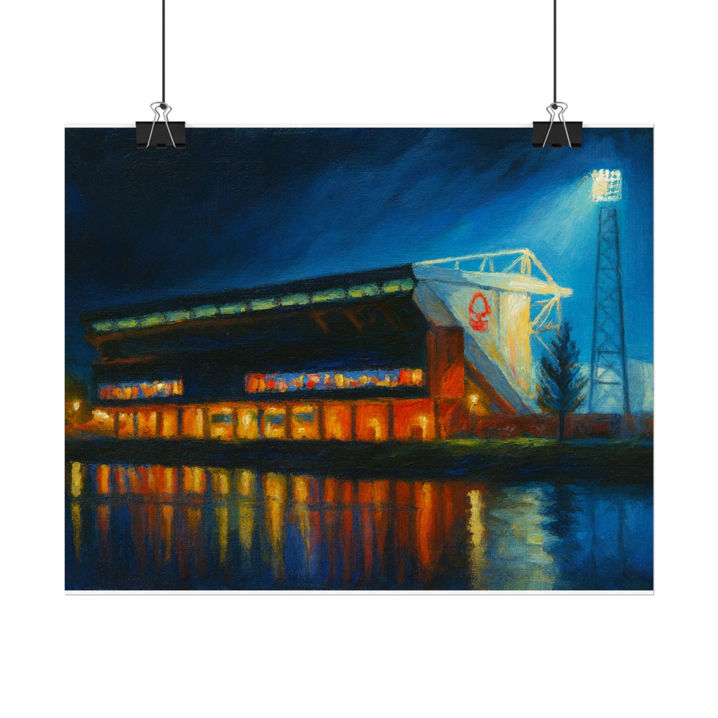 Nottingham Forest City Ground Art Poster