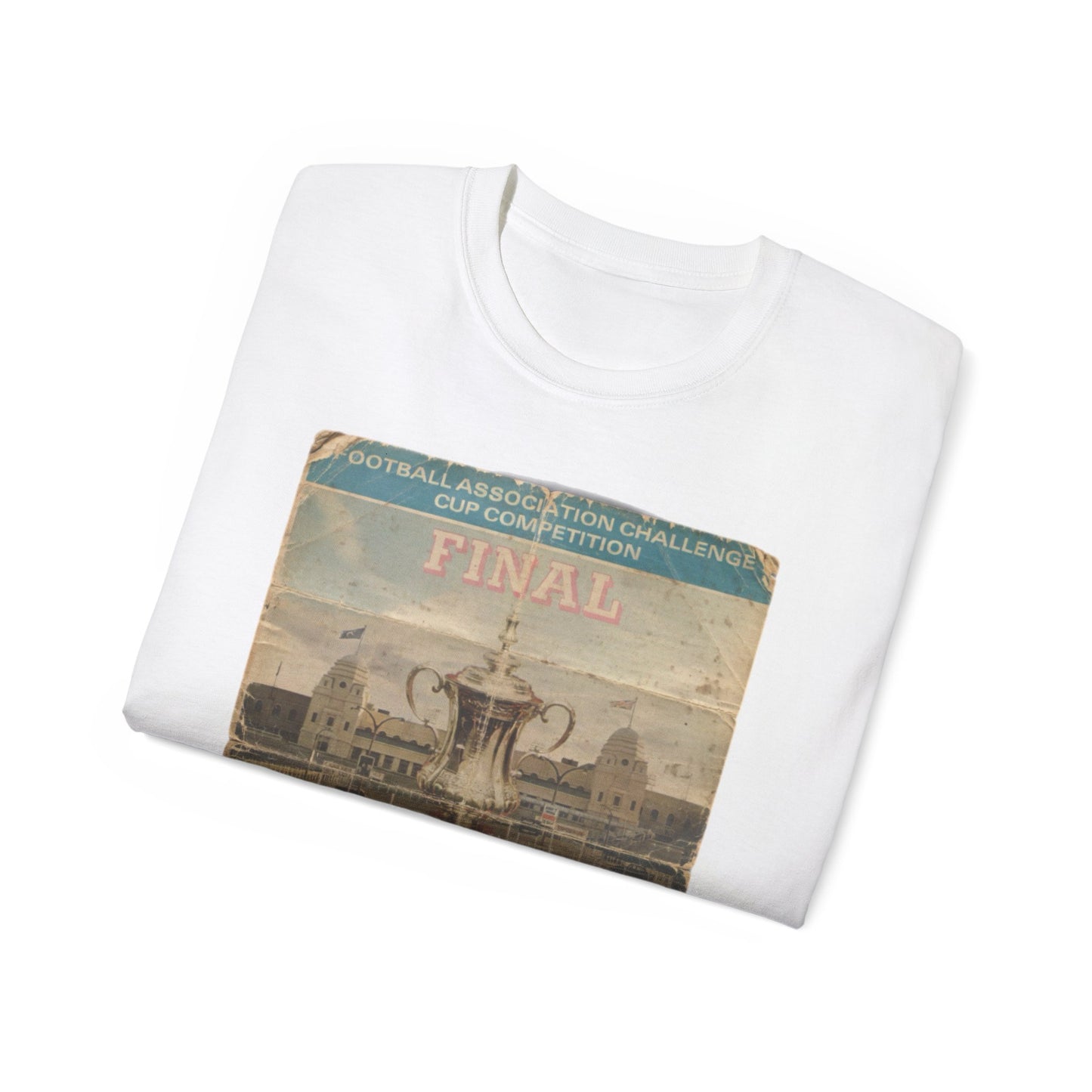 1975 FA Cup Final Programme Poster West Ham Fulham Unisex Ultra Cotton Tee