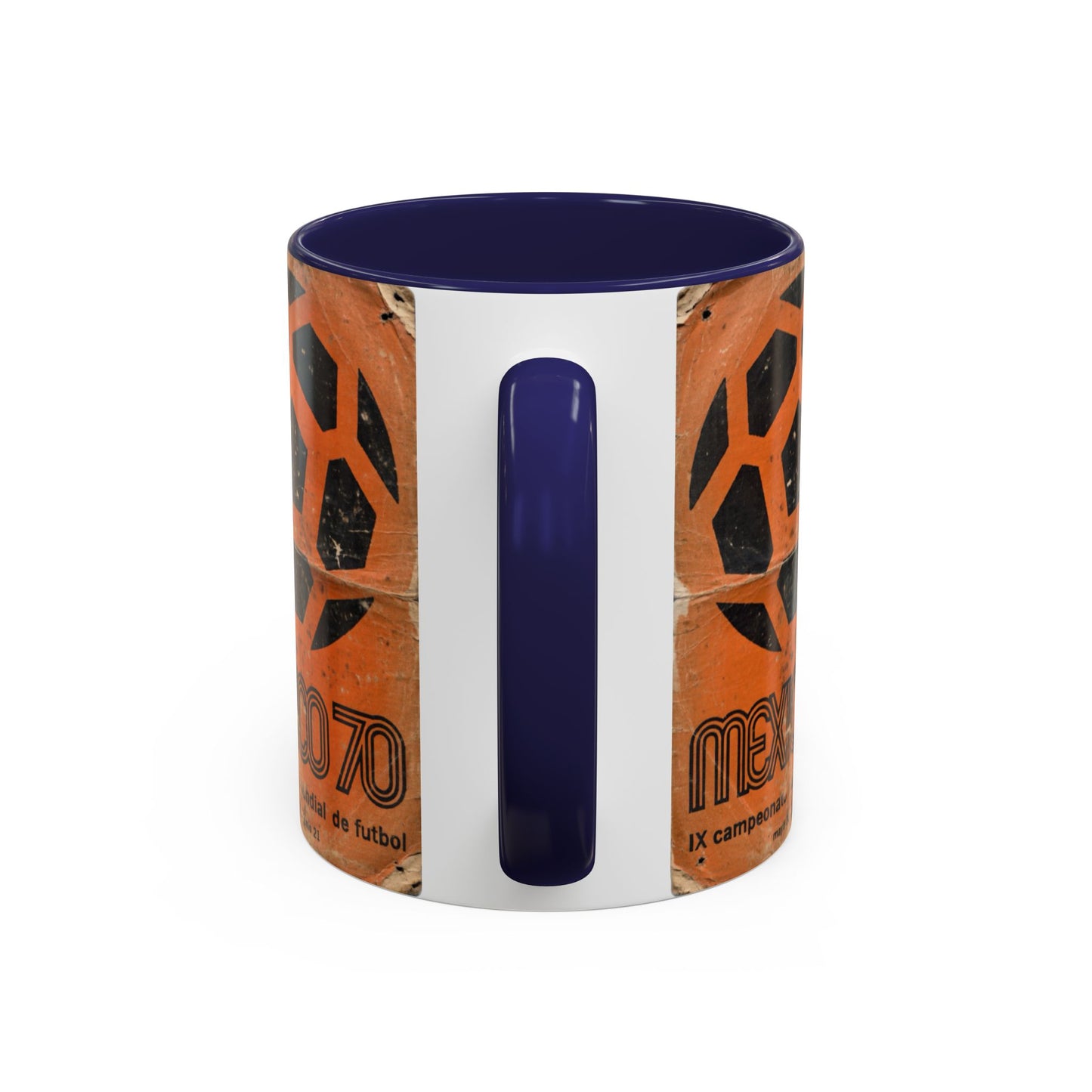 Mexico 70 World Cup Poster Orange  Coffee Mug (11, 15oz)