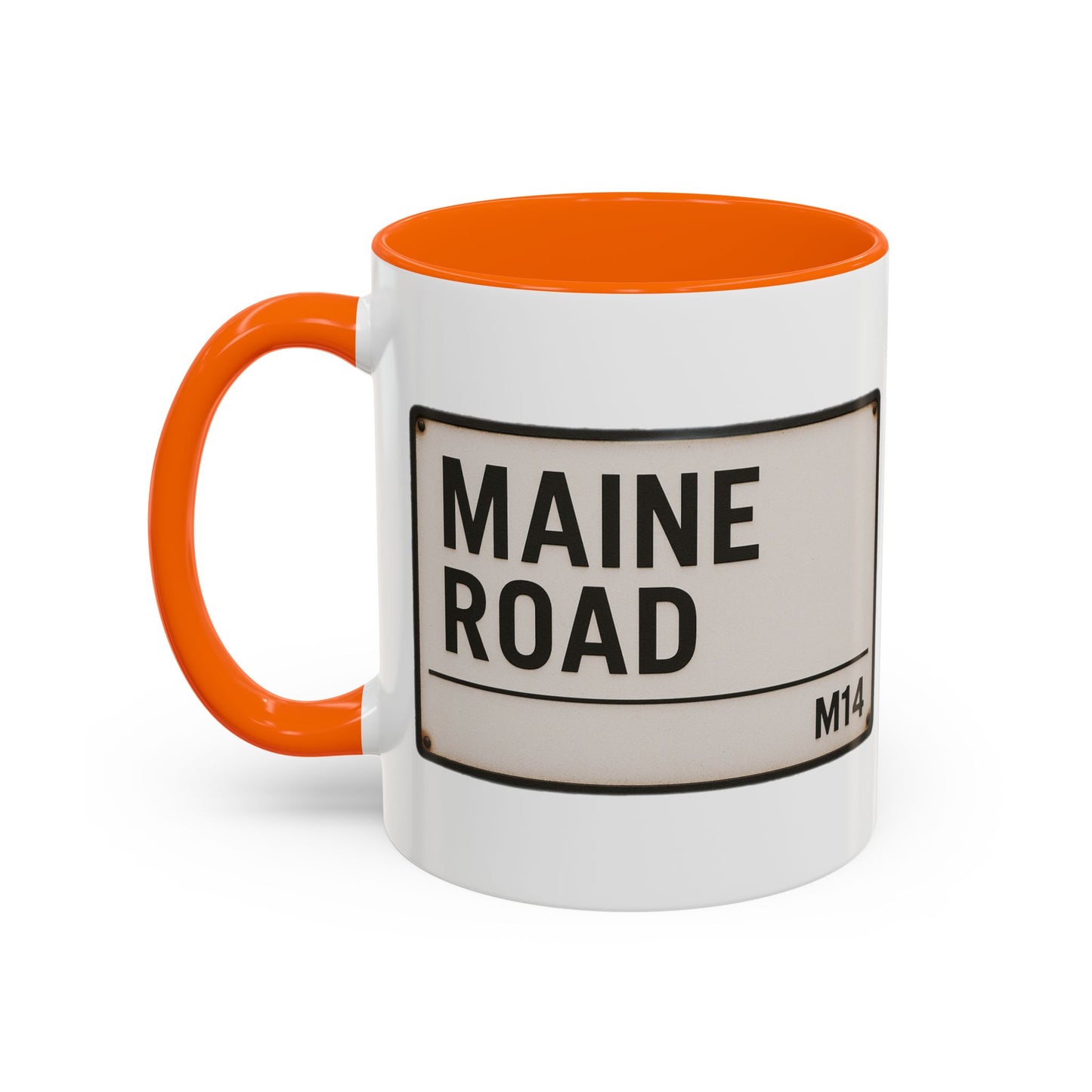 Maine Road Manchester City Road Sign Mug