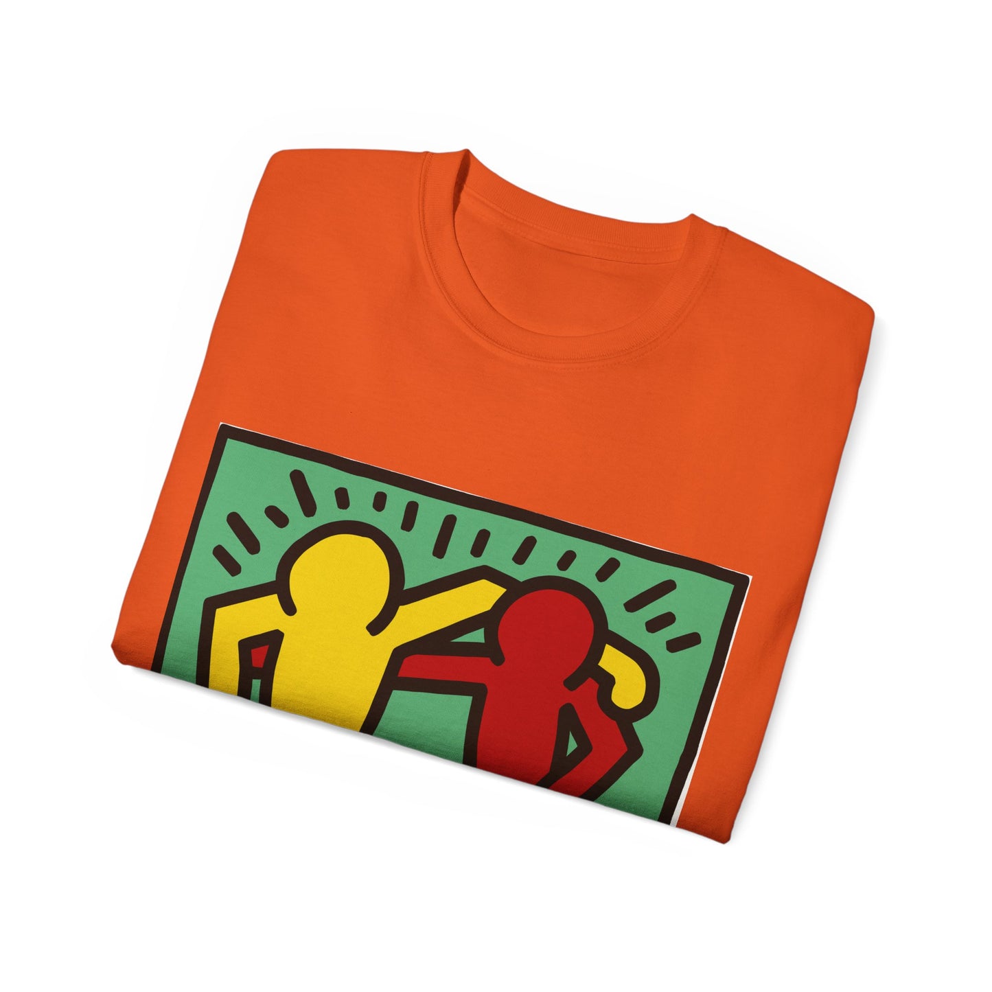 Keith Haring Pop Shop Red and Yellow T-Shirt