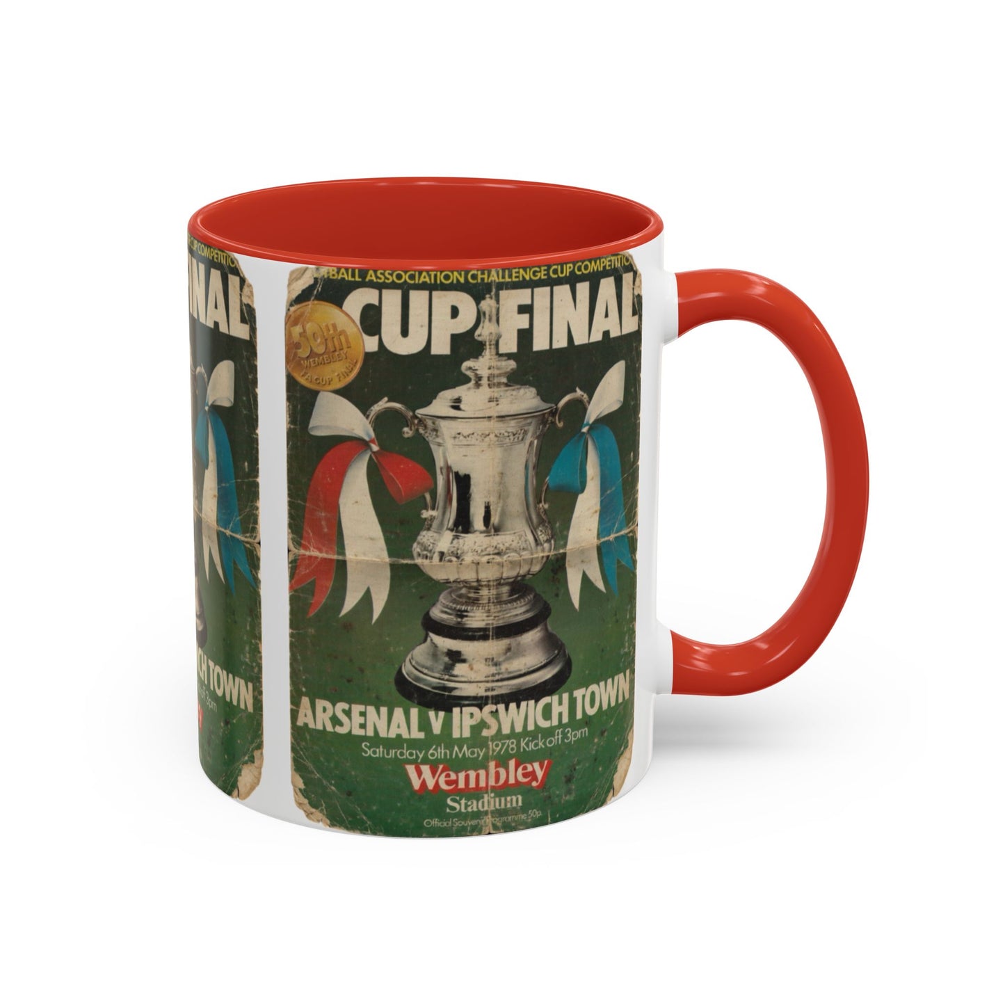 1978 FA Cup Final Programme Ipswich Town Arsenal Poster Accent Coffee Mug (11, 15oz)