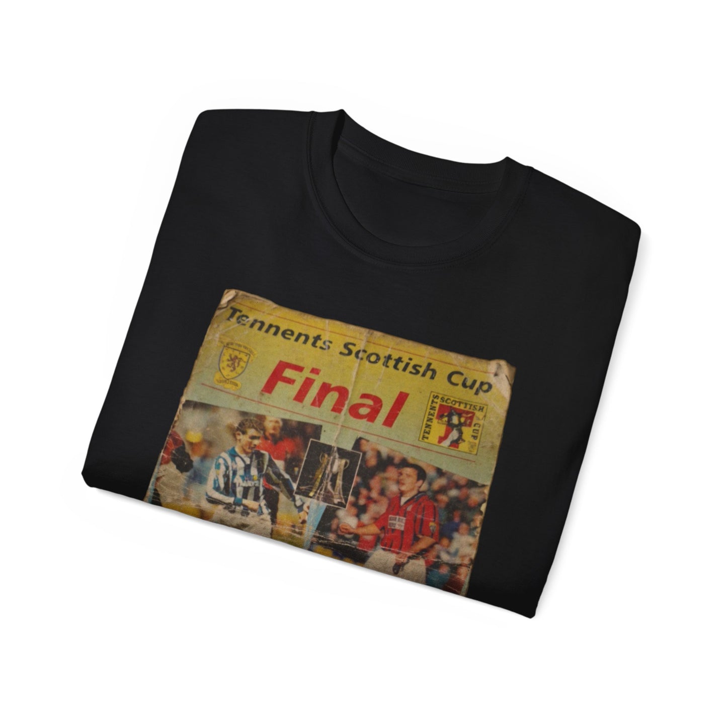 1997 Scottish Challenge Cup Final Programme Poster Unisex Ultra Cotton Tee
