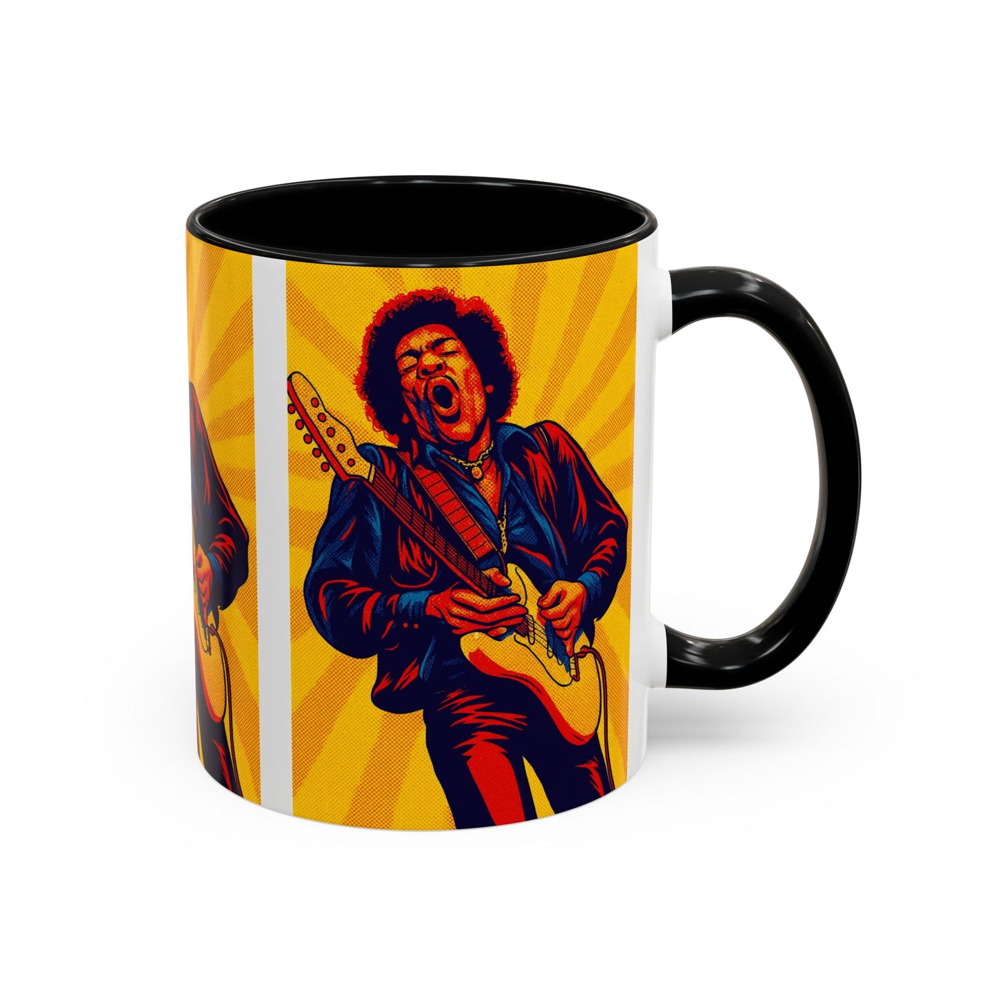 Jimi Hendrix Guitar Pop Art Mug