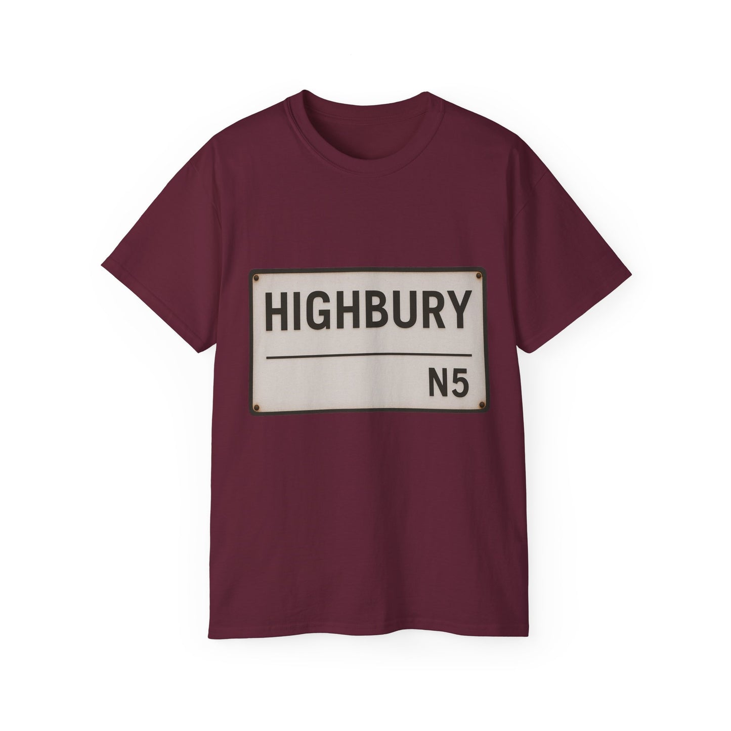 Highbury N5 Arsenal Road Sign T-Shirt