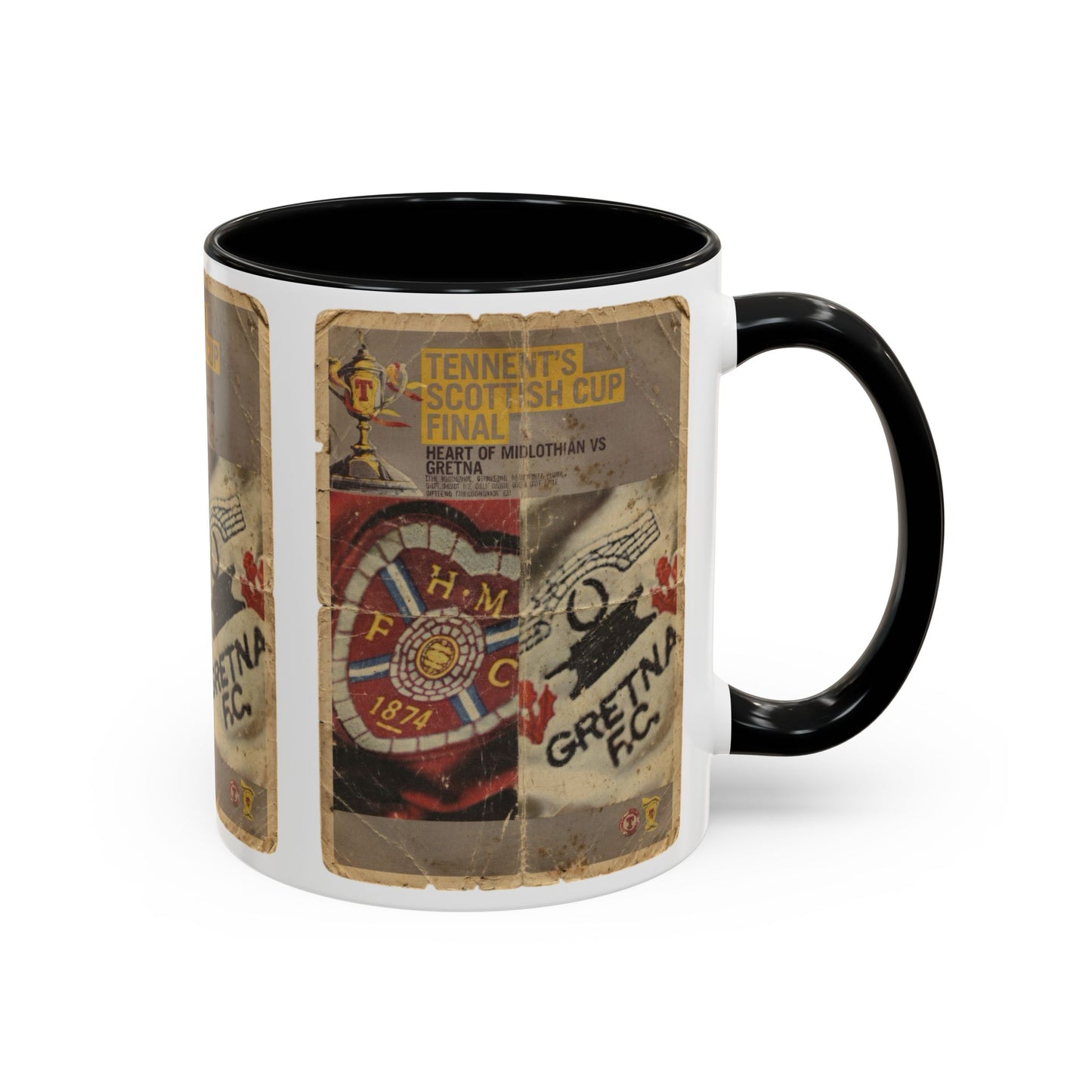 2006 Scottish Challenge Cup Final Hearts Gretna Accent Coffee Mug (11, 15oz)