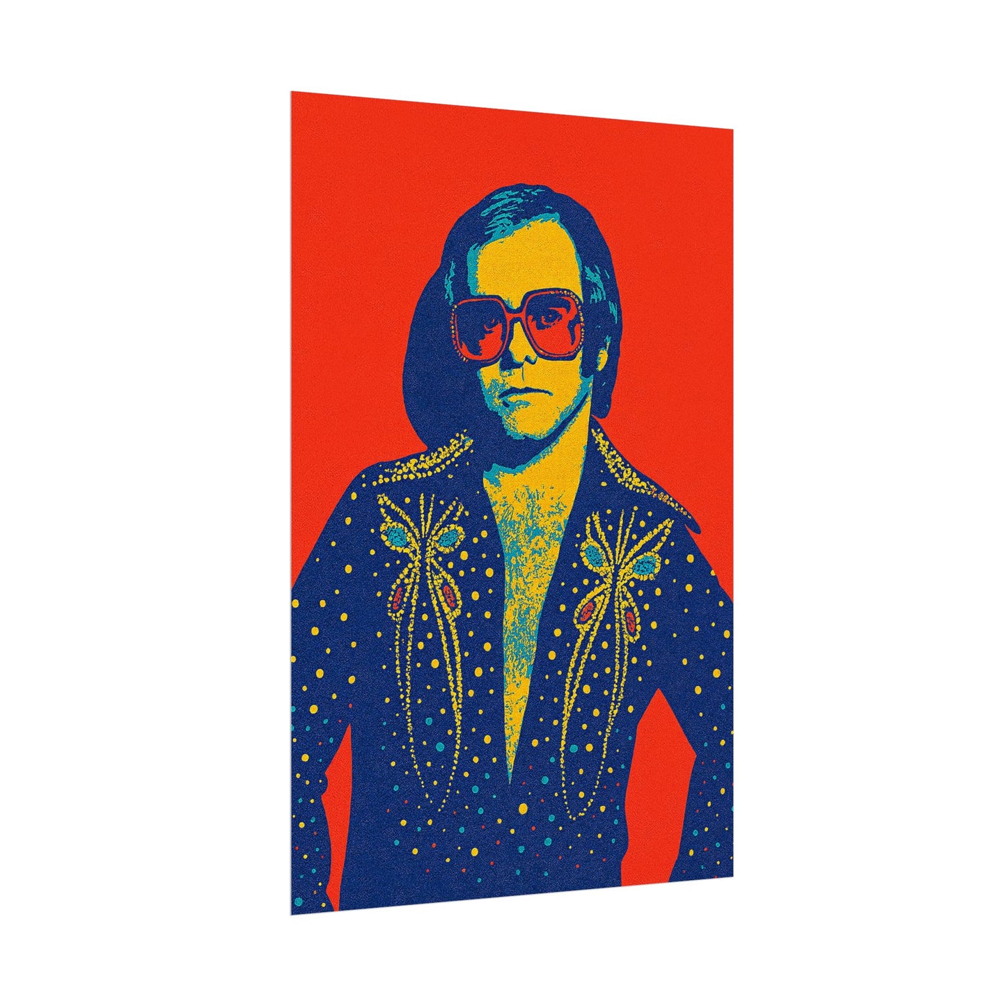 E. John Pop Art Poster