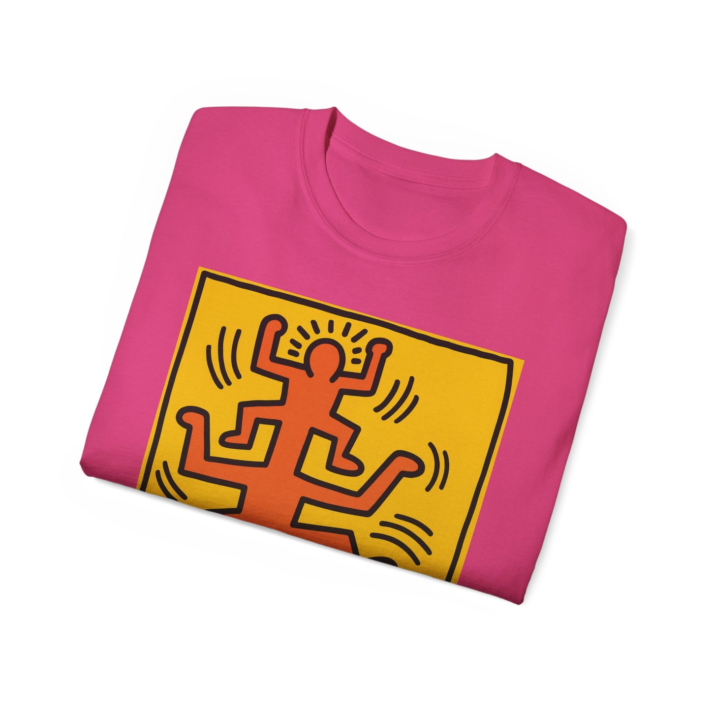 Keith Haring Plate No. 1 (from the Growing suite) Orange T-Shirt