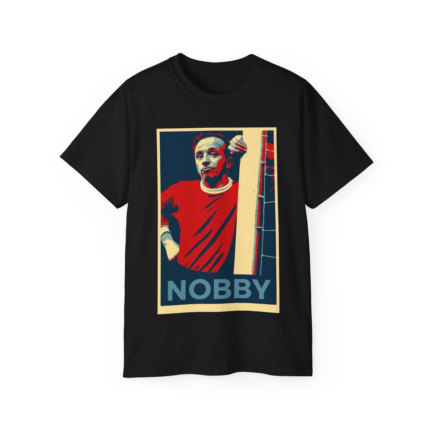 Nobby Stiles Hope Poster T-Shirt - Manchester United
