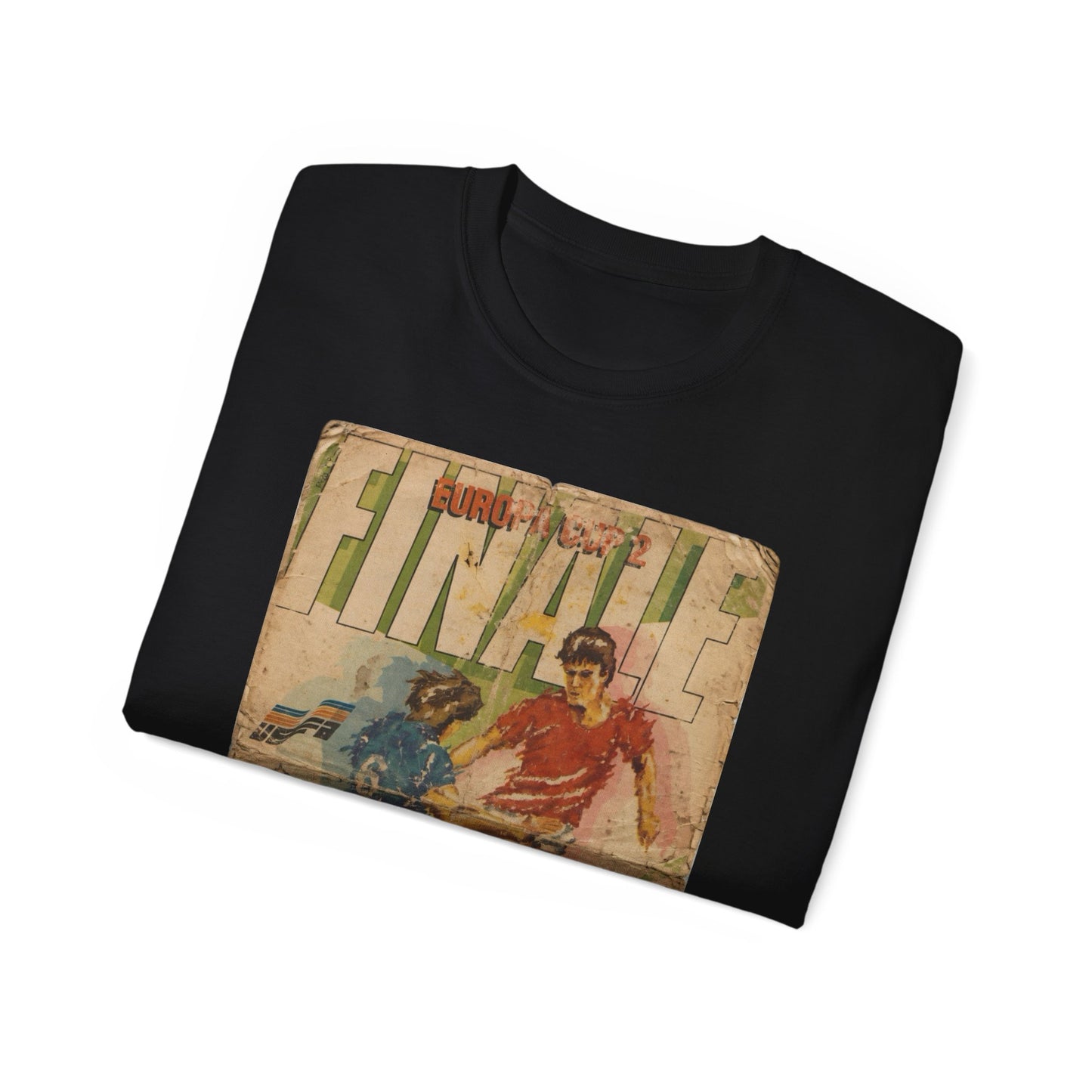 1985 European Cup Winners Cup Final Everton Rapid Vienna Poster Unisex Ultra Cotton Tee